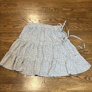 Polka Dot Tiered Skirt by Shein